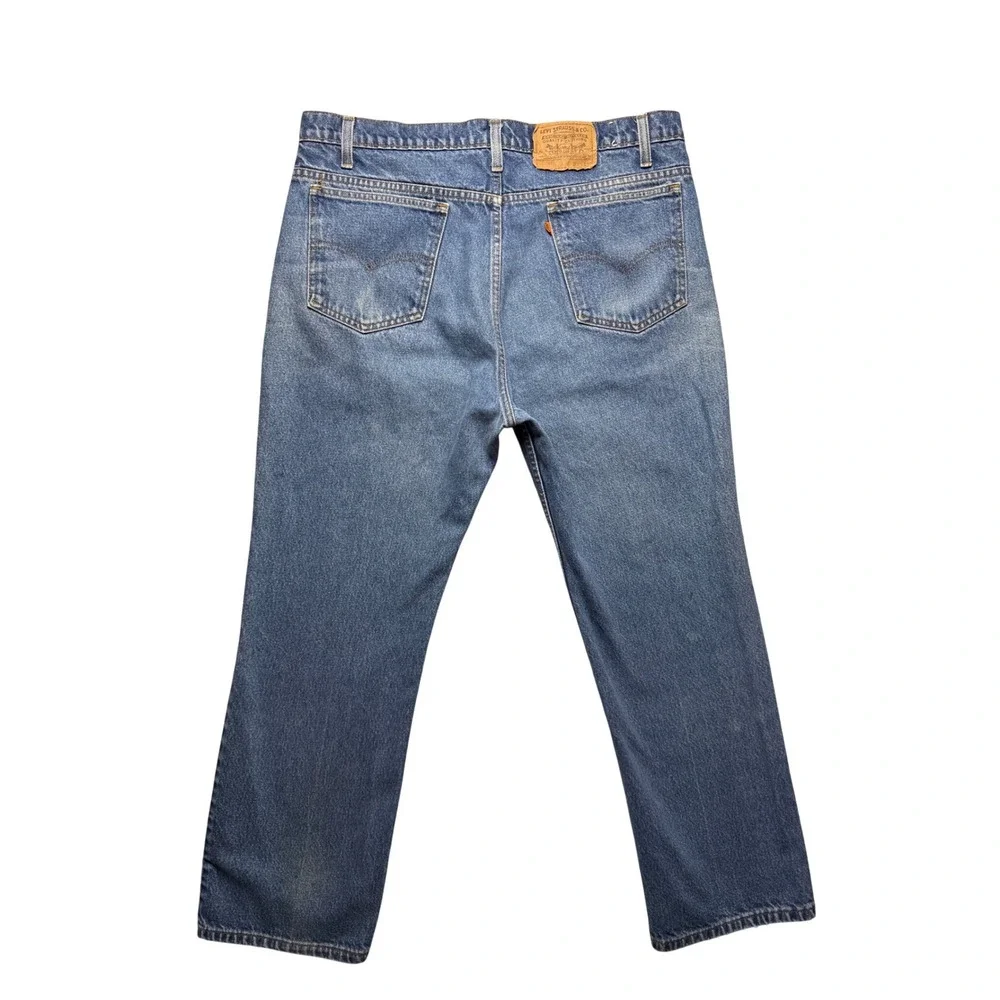 Levis 517 Orange Tab 80s Vintage Jeans Mens 37x30 Blue‎ Worn Bootcut USA Made